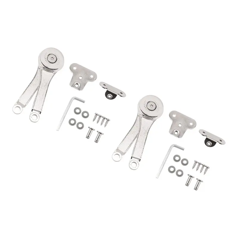 Heavy Duty Hinge Lid Support Hinge Hinge Soft Close Chest Hinge Support For Cabinet Kitchen Wardrobe, Easy Install 2PCS-A50M