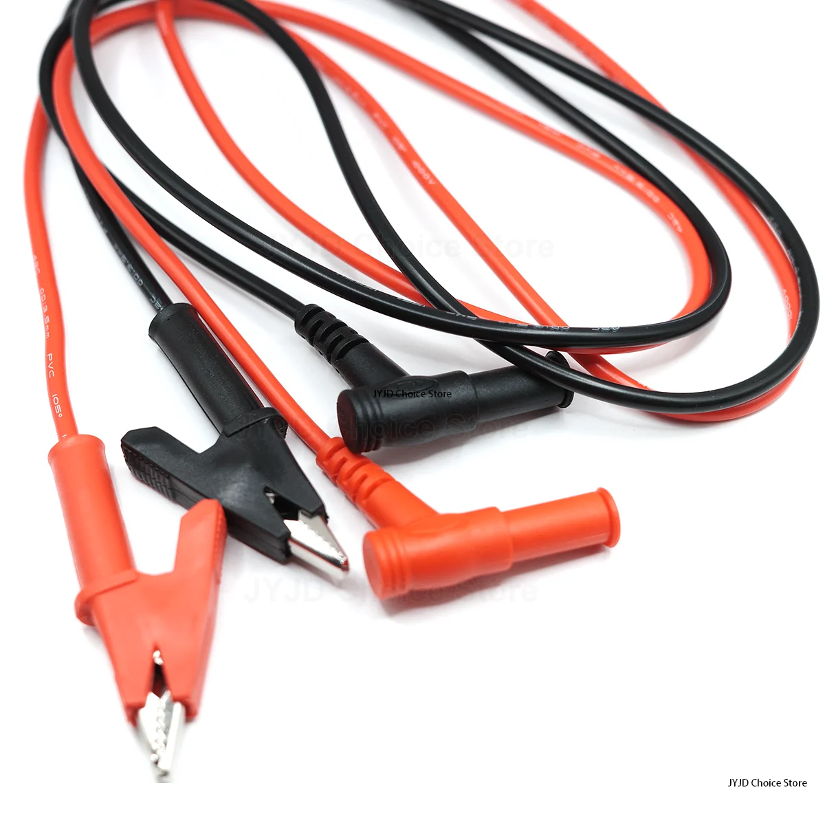 1000V 20A Alligator Clip to Banana Plug Test Cable Lead Connector Dual Probe 4mm Crocodile Clip For Multimeter Measure Tool