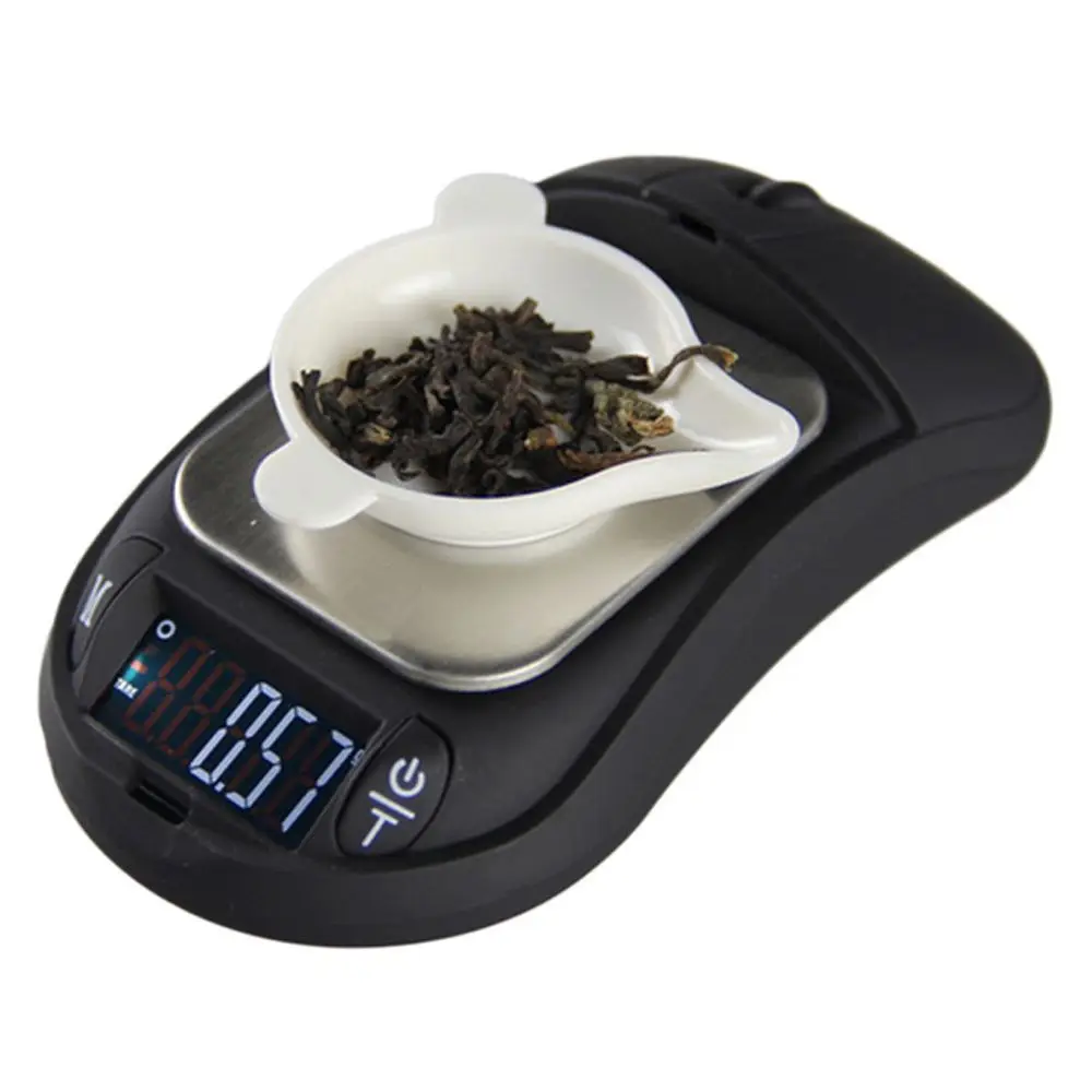 200g 0.01g Herb Medicine Weight Mouse Shape Precision Digital Scales LCD Display Electronic Scales Jewelry Scale Weight Scale