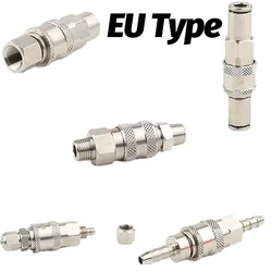 1PCS MinI European Standard EU Type Pneumatic Fitting Quick Coupling Connector Coupler For Air Compressor SM PM SP PP SH PH SF