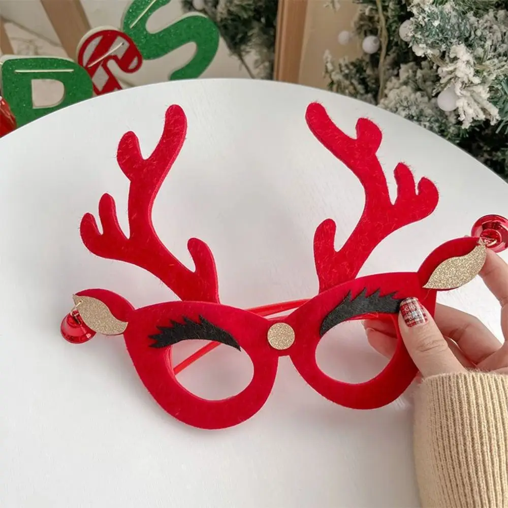 

Decorative Merry Christmas Glasses Plastic Santa Claus/Snowman/Christmas Tree Santa Snowman Glasses Foldable Colorful