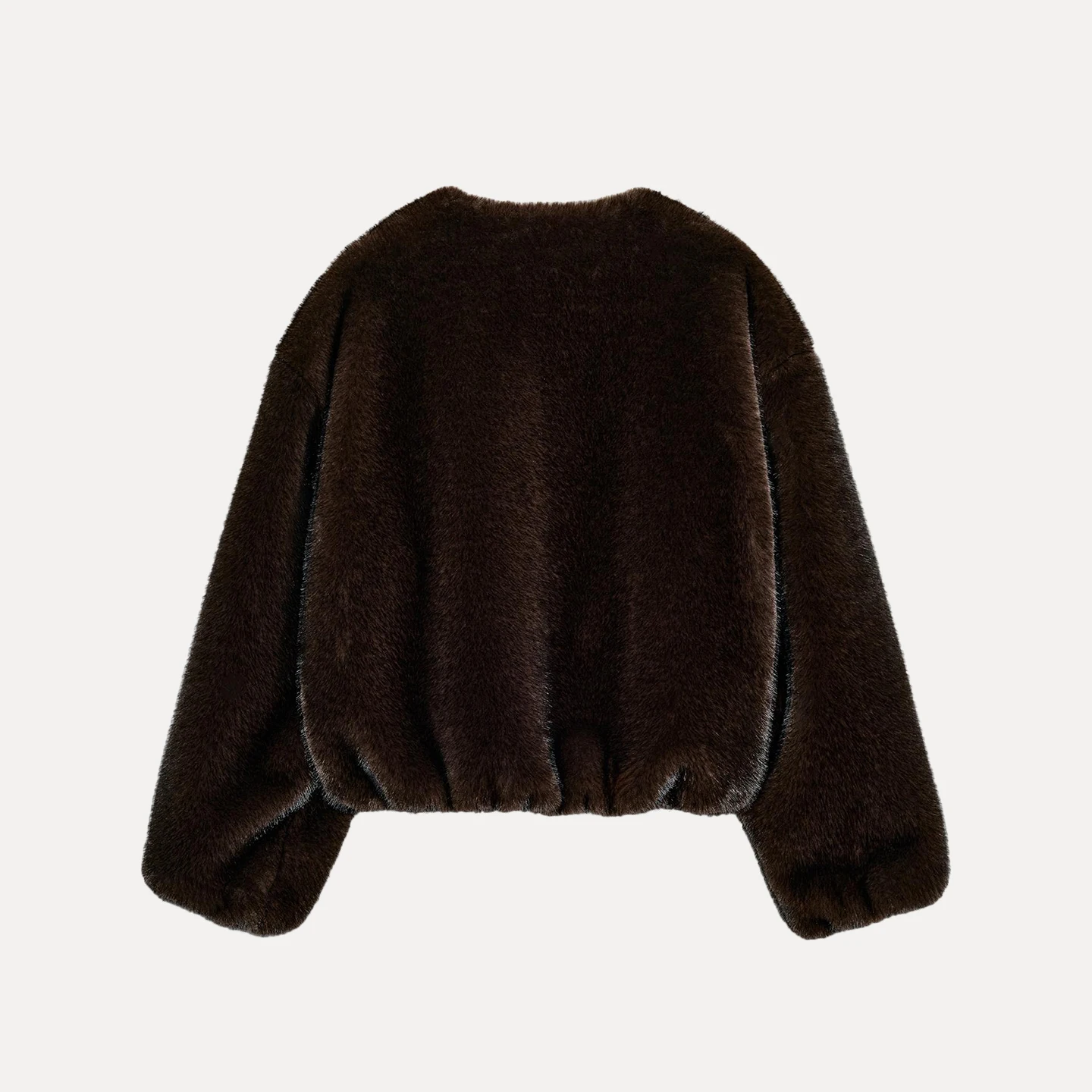 Z Pilot Jaet Mujer Efecto Piel Artificial 2025 Nuevo Sle ort Prendas de Abrigo Largo Sve redondo Ne Cierre de Cremallera