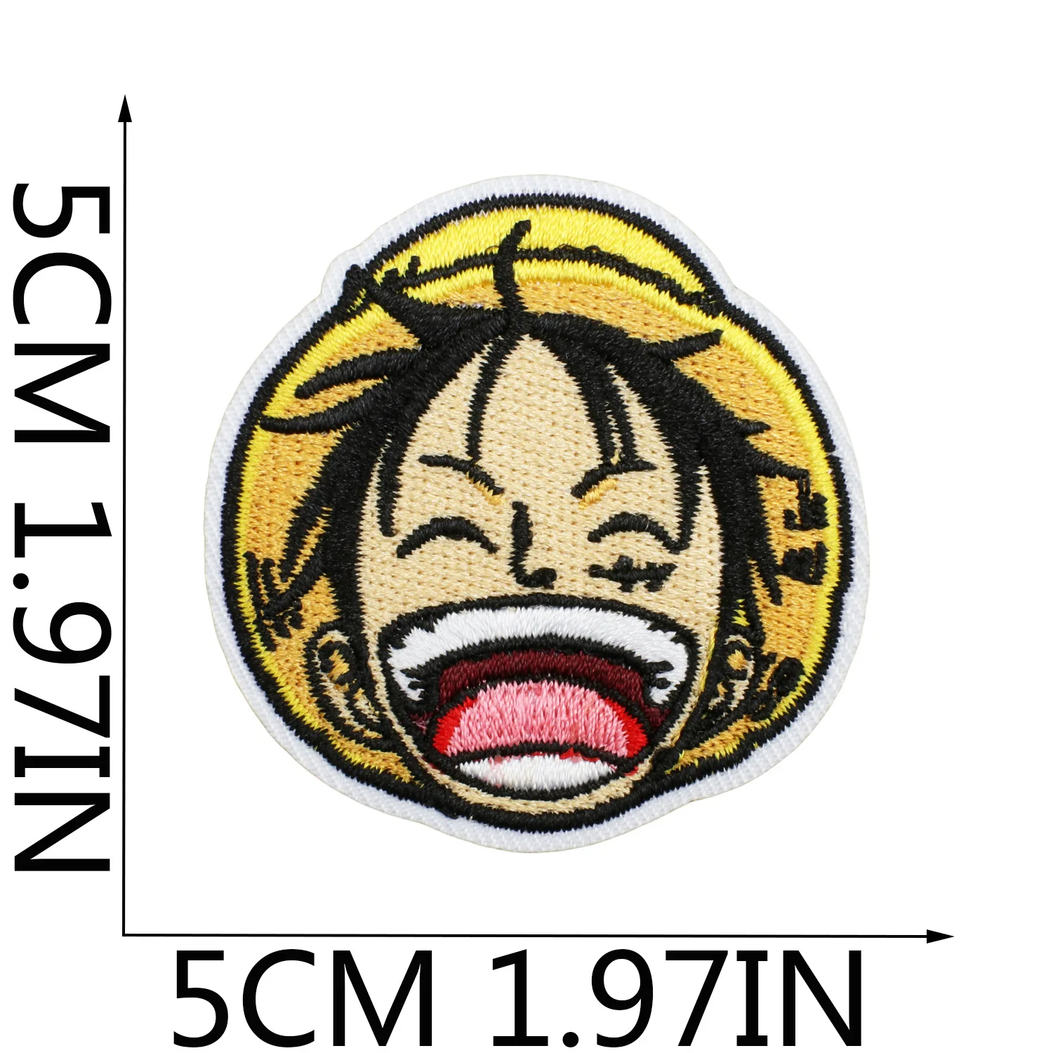 Neue One Piece Stickerei-Aufnäher Kawaii Anime-Figur Luffy für Kleidung Aufkleber für Jacke Cartoon-Dekor Hosen Tasche Kleidung Patch – Detail 23