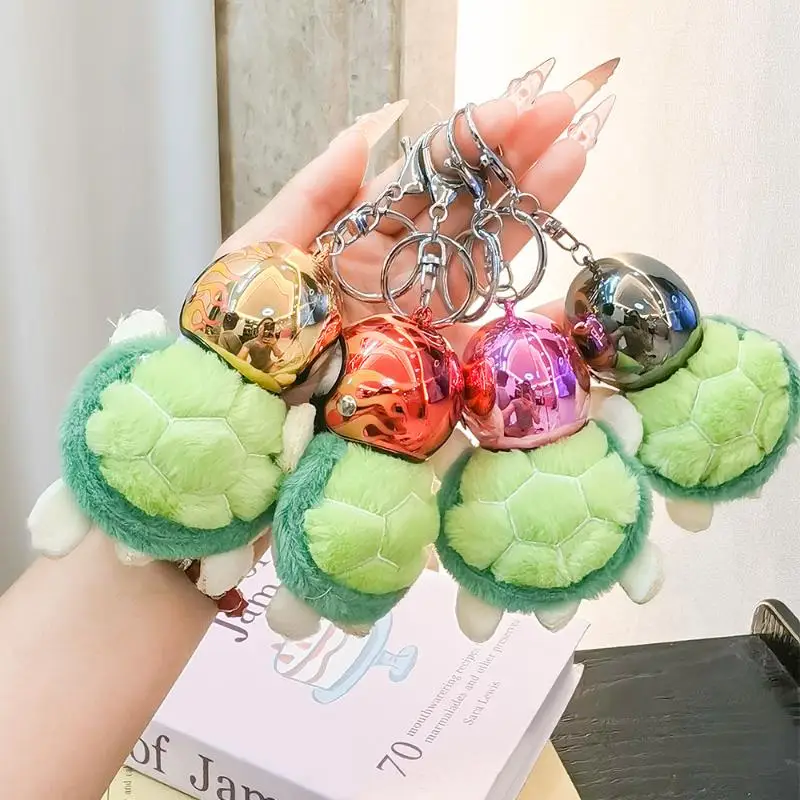 [JT]1個入り 可愛いウミガメのぬいぐるみキーホルダー、車の飾り、バッグチャーム、キーホルダーの装飾に最適な上品なペンダント