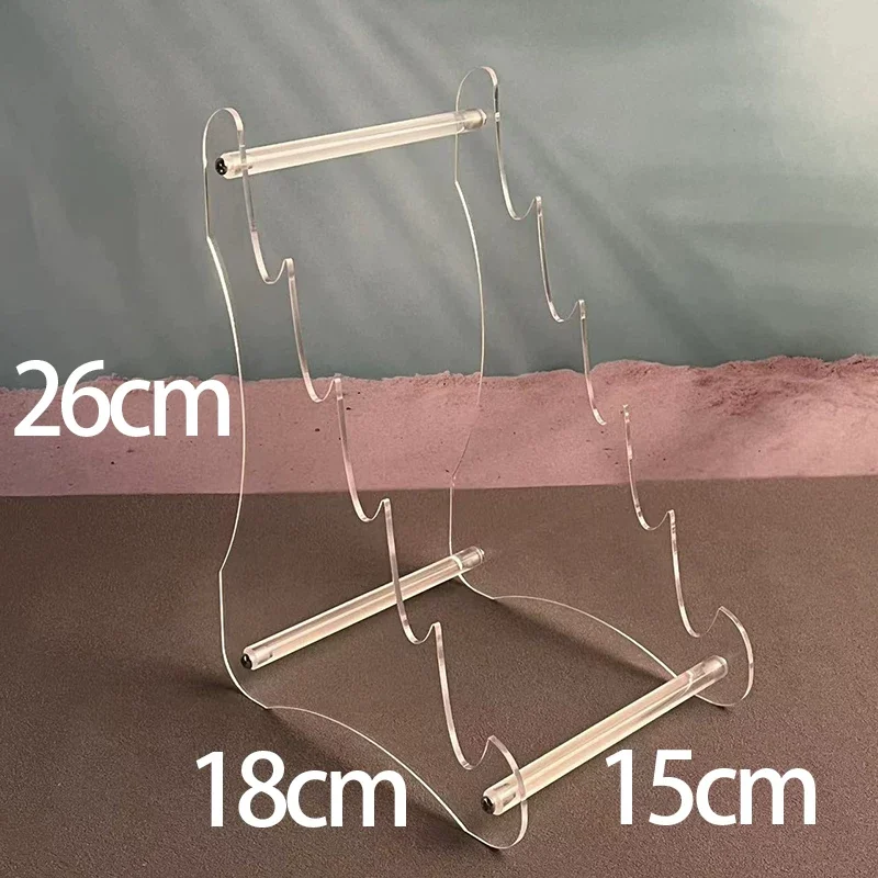 High-grade acrylic transparent knife display stand, display row of shelves view 6
