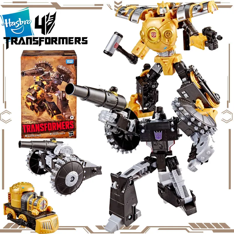 

Hasbro Original Heart of Steel Transformers Bumblebee Megatron Action Figure Toys for Boys Girls Gift Collectible Ornaments