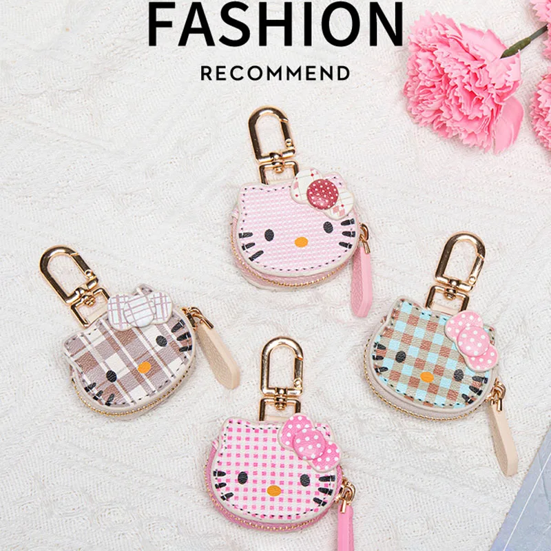 

Sanrio Hello Kitty Keychain Kuromi Cute Cartoon Anime Zero Wallet Cinamoroll Fashion Bag Accessories Girls Christmas Gifts
