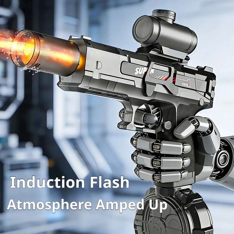 High Pressure Electric Water Gun Toys Summer Outdoor Beach Pool Garden Fight Games Kids Automatic Bursts Water Gun Gifts