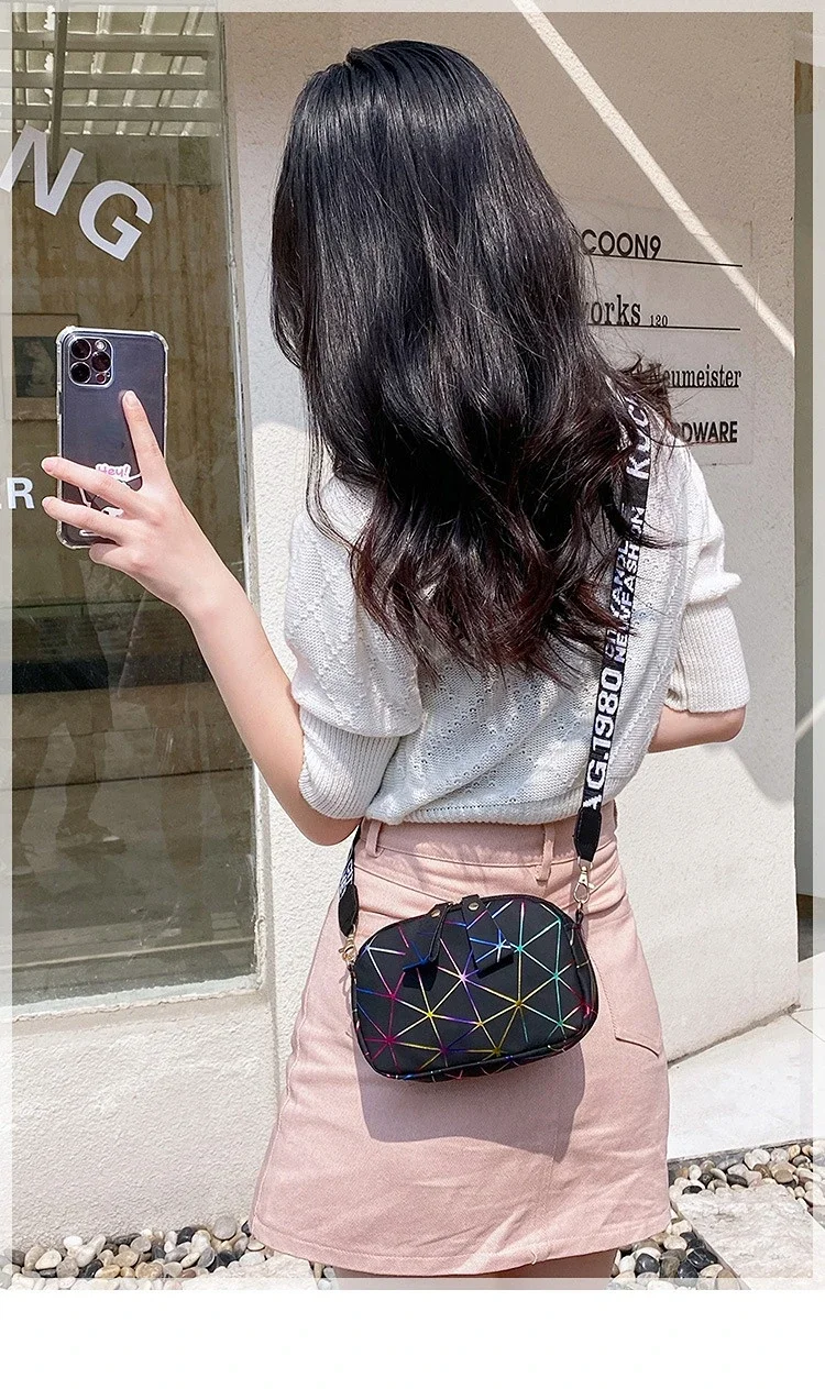 Pequenos sacos crossbody com zíper para mulheres, couro PU, bolsa mensageiro de ombro, bolsa de menina, bolsa de moda, verão, novo, 2023