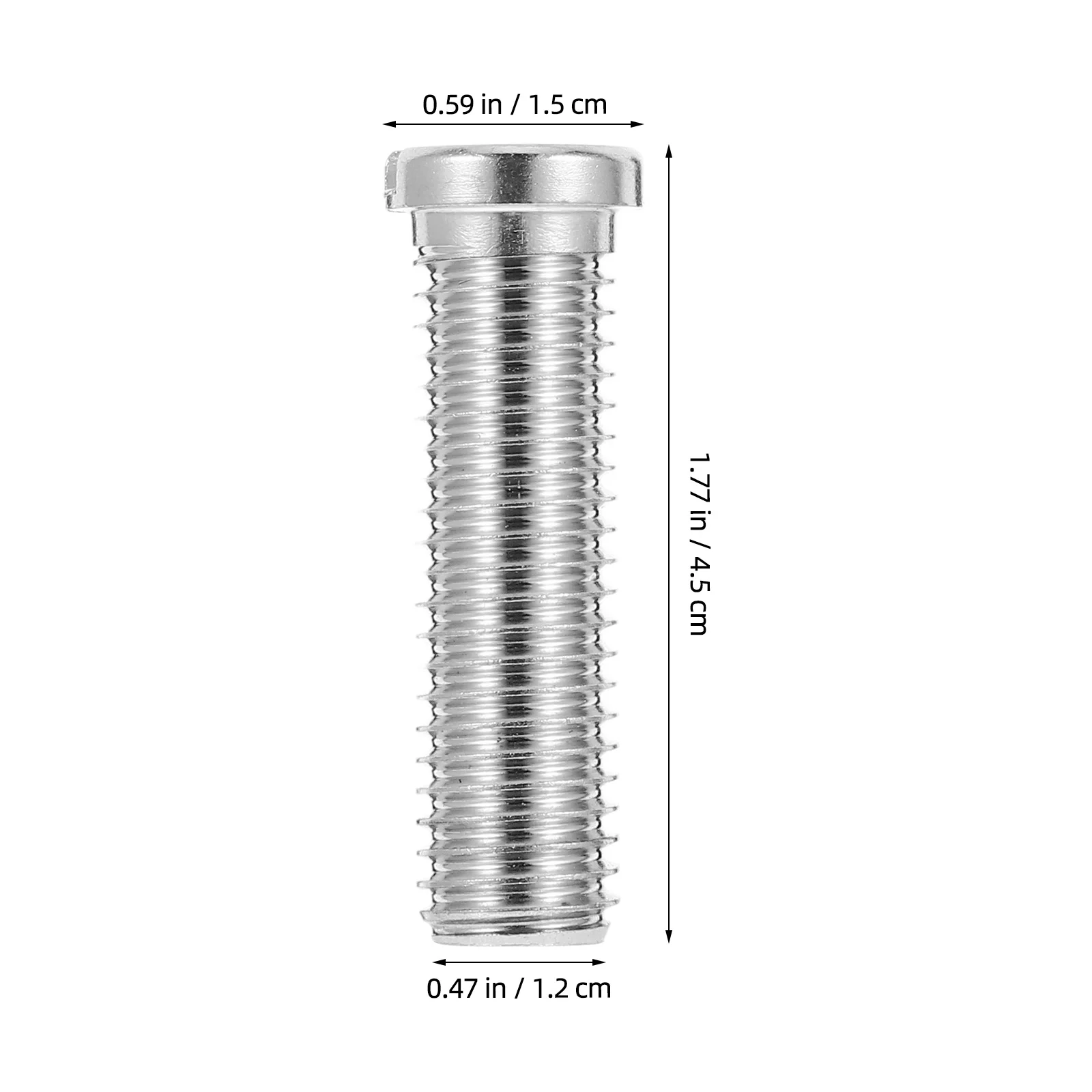 Parafuso de cesta de pia de aço inoxidável, 6 peças, 45mm, parafuso estendido para filtro de lavatório, conector de pia de cozinha, parafuso rosqueado