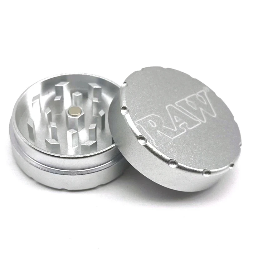 

52MM Aluminum Sliver Herb Grinder Tobacco Smoke Spice Crusher Mill Shredder 2 Layer Missing Angle Rolling Smoking Accessories