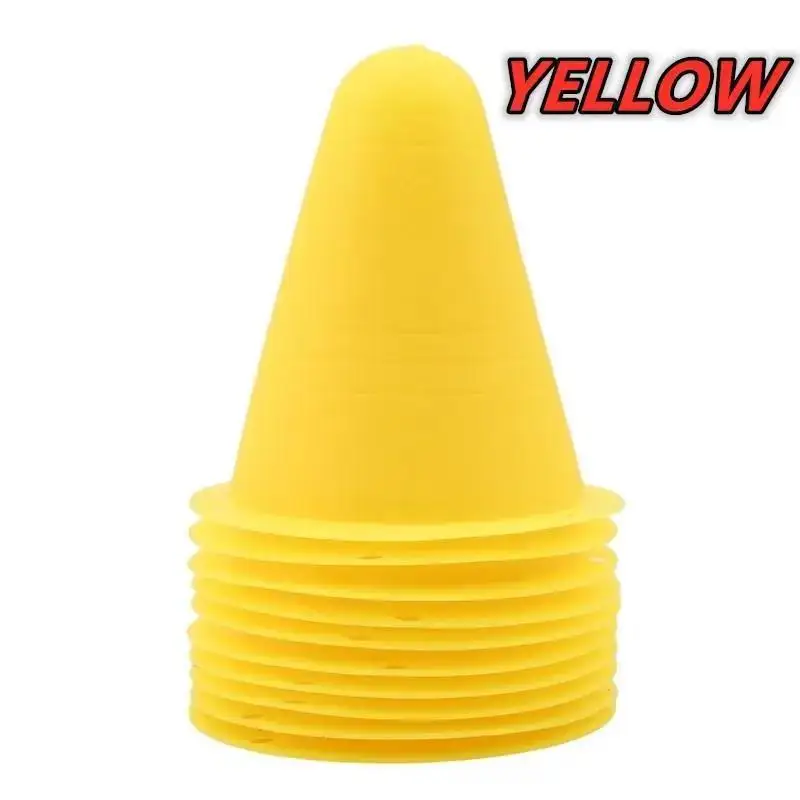 10 Pcs Football Marking Cup Marker Cones Slalom Roller skate pile Soccer Training Equipment