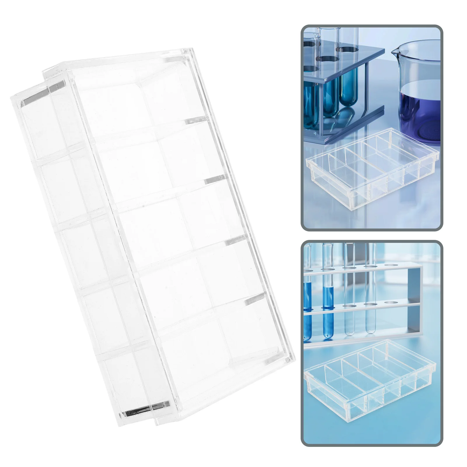 

Acrylic Incubation Box Transparent Lid Specimen Container Laboratory Culture Dish for Fish Hatching Breeding Observation