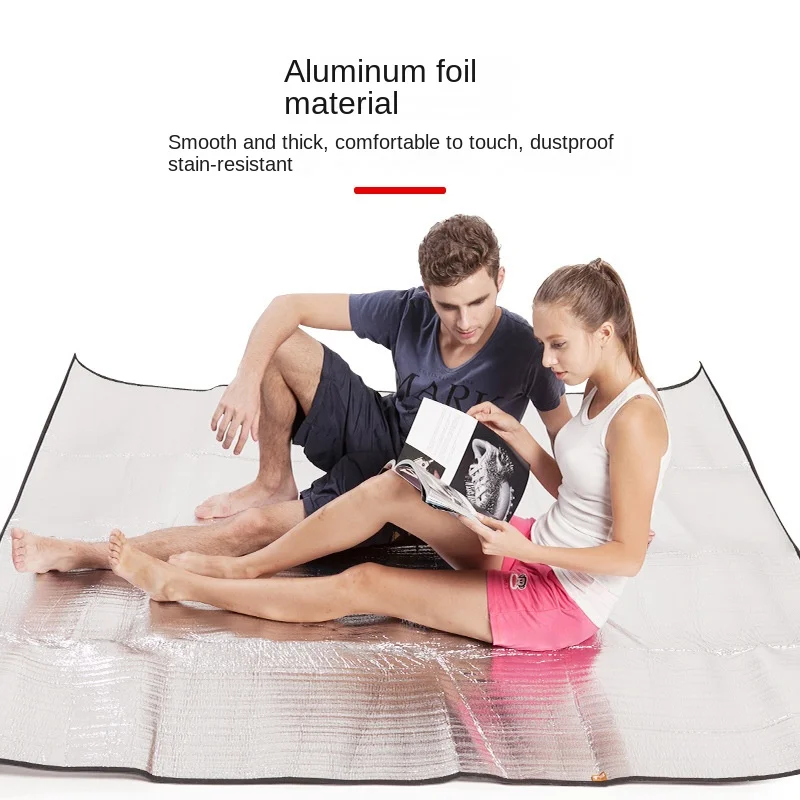 

Outing Picnic Mat Tent Accessories 200x200 Double-sided Aluminum Foil Waterproof Mat Wild Camping Family