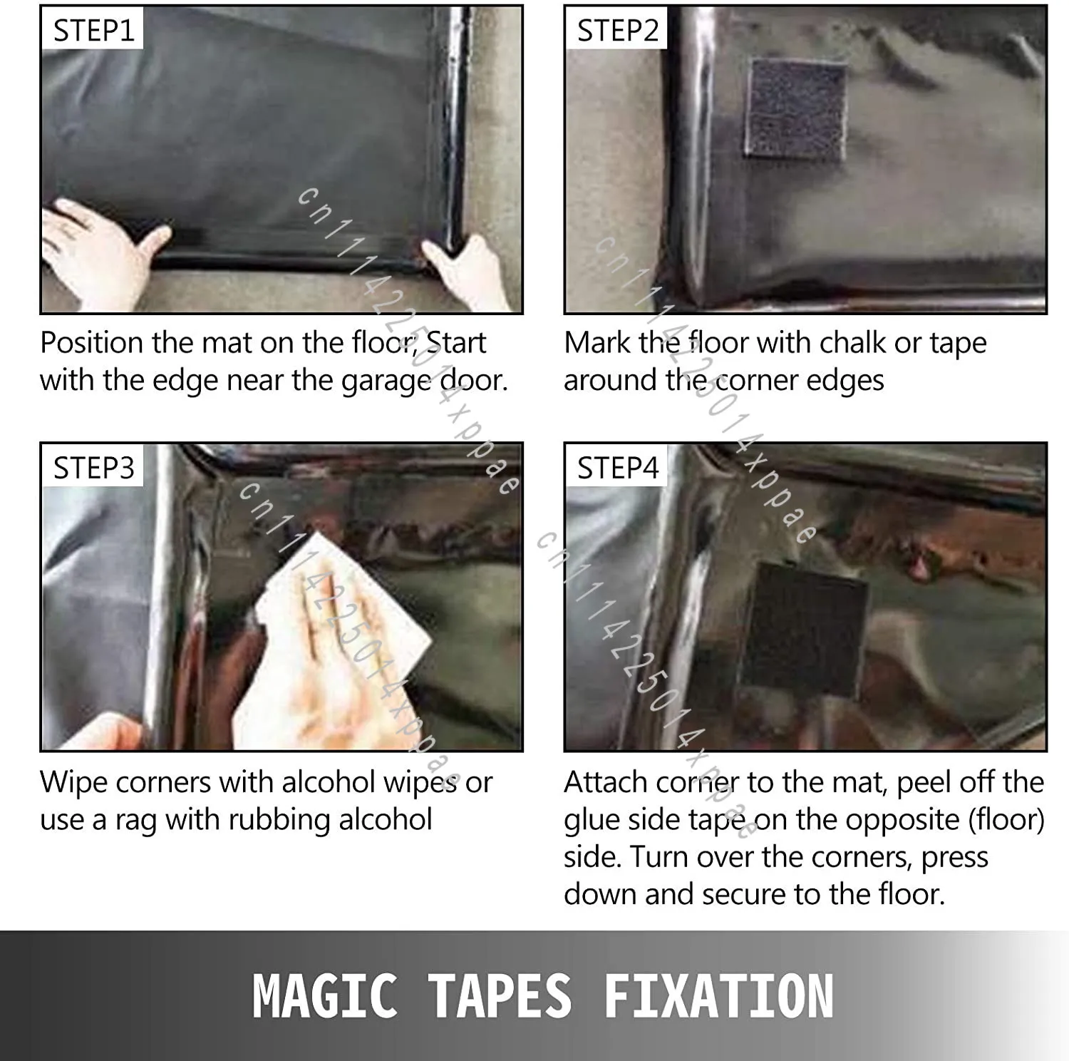 Floor Durable Waterproof Wash Pads Car Wash Water Containment Garage Mats for Garage