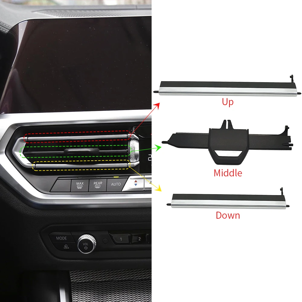 For BMW G20 G29 G01 Car Front Air Vent Grille Clip Trim Parts A/C Outlet Repair Kits For BMW 3 Series 320 323 X3 Z4 64119855415
