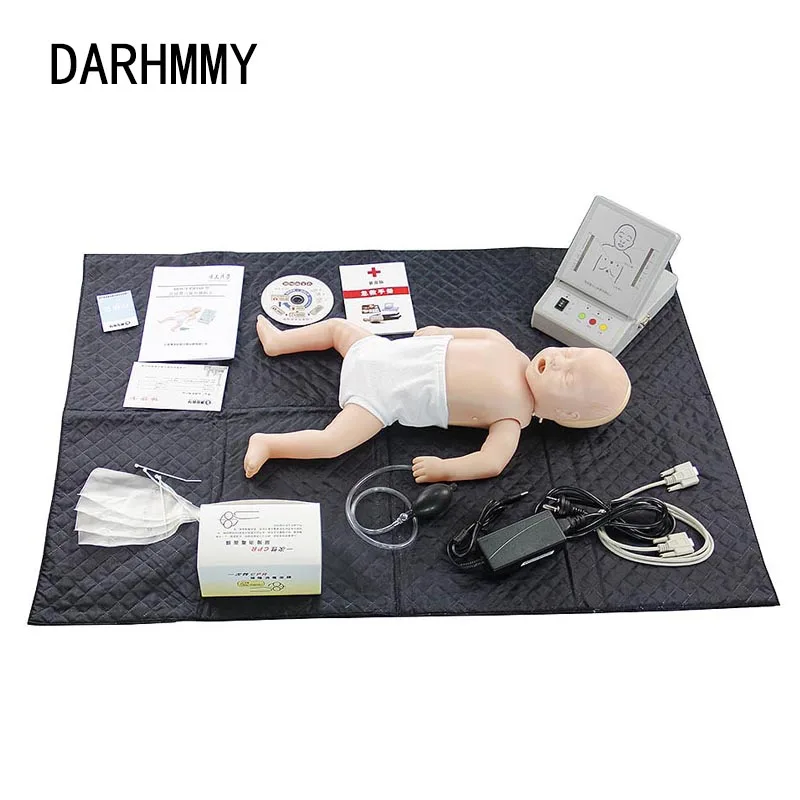 

DARHMMY Advanced Infant CPR Model,Baby First Aid CPR Training Manikin Dummy with Control