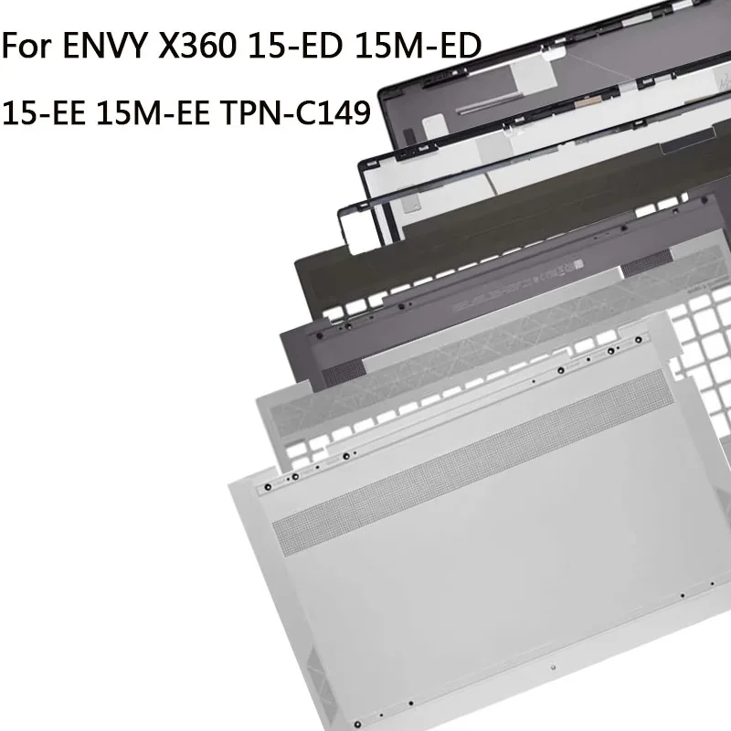 

New For ENVY X360 15-ED 15M-ED 15-EE 15M-EE TPN-C149 LCD Screen Back Cover Front Bezel Palmrest Top Bottom Case Hinges