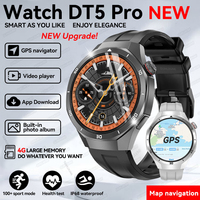 2025 New DT Watch5 Upgraded Ultra Big 4GB Memory Smart Watch Men GPS Map MP3/MP4 Player Bluetooth Call Sports Fashion Smartwatch
