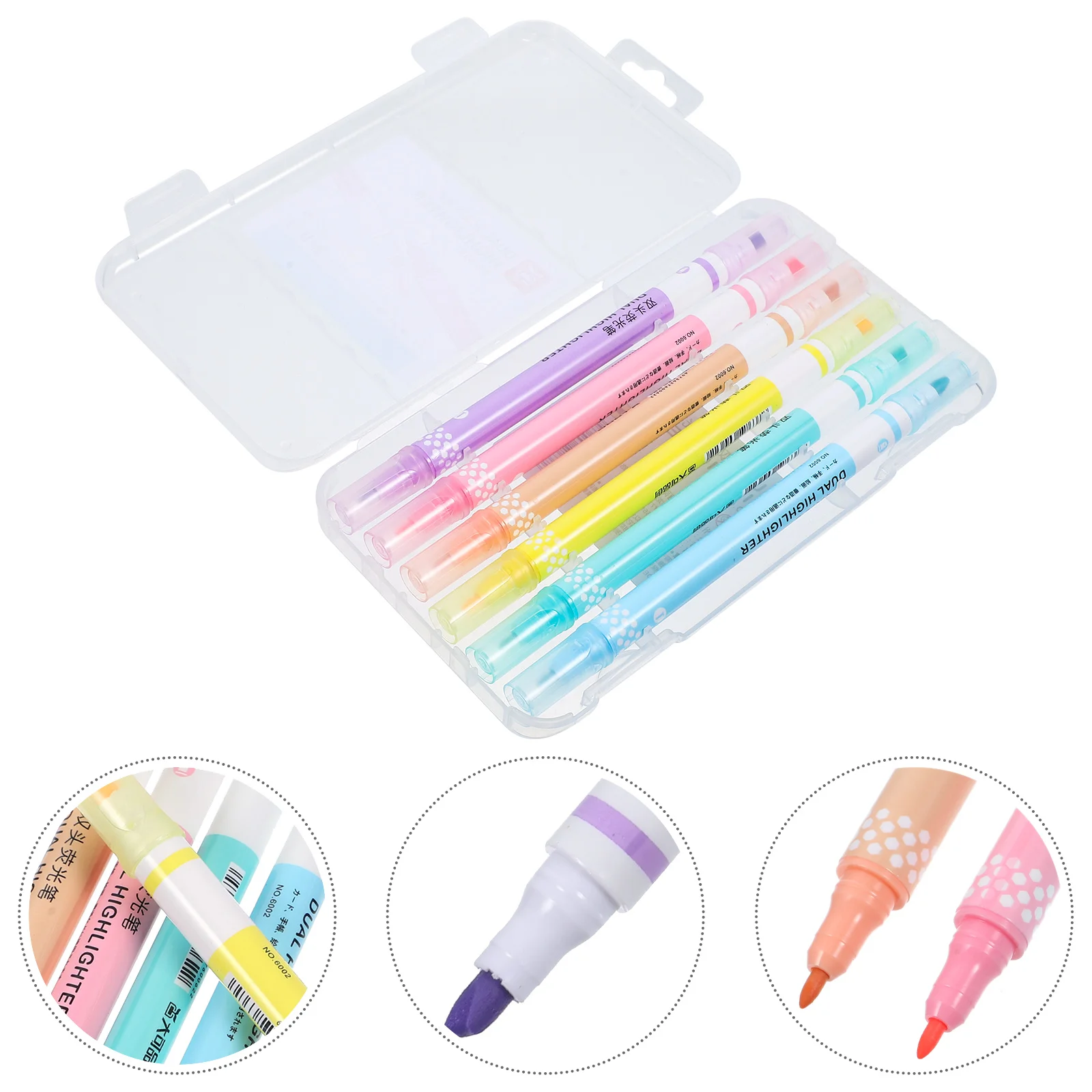

Marker Pens Thick Tip Highlighter Set Book Highlighters Liquid Watercolor Plastic