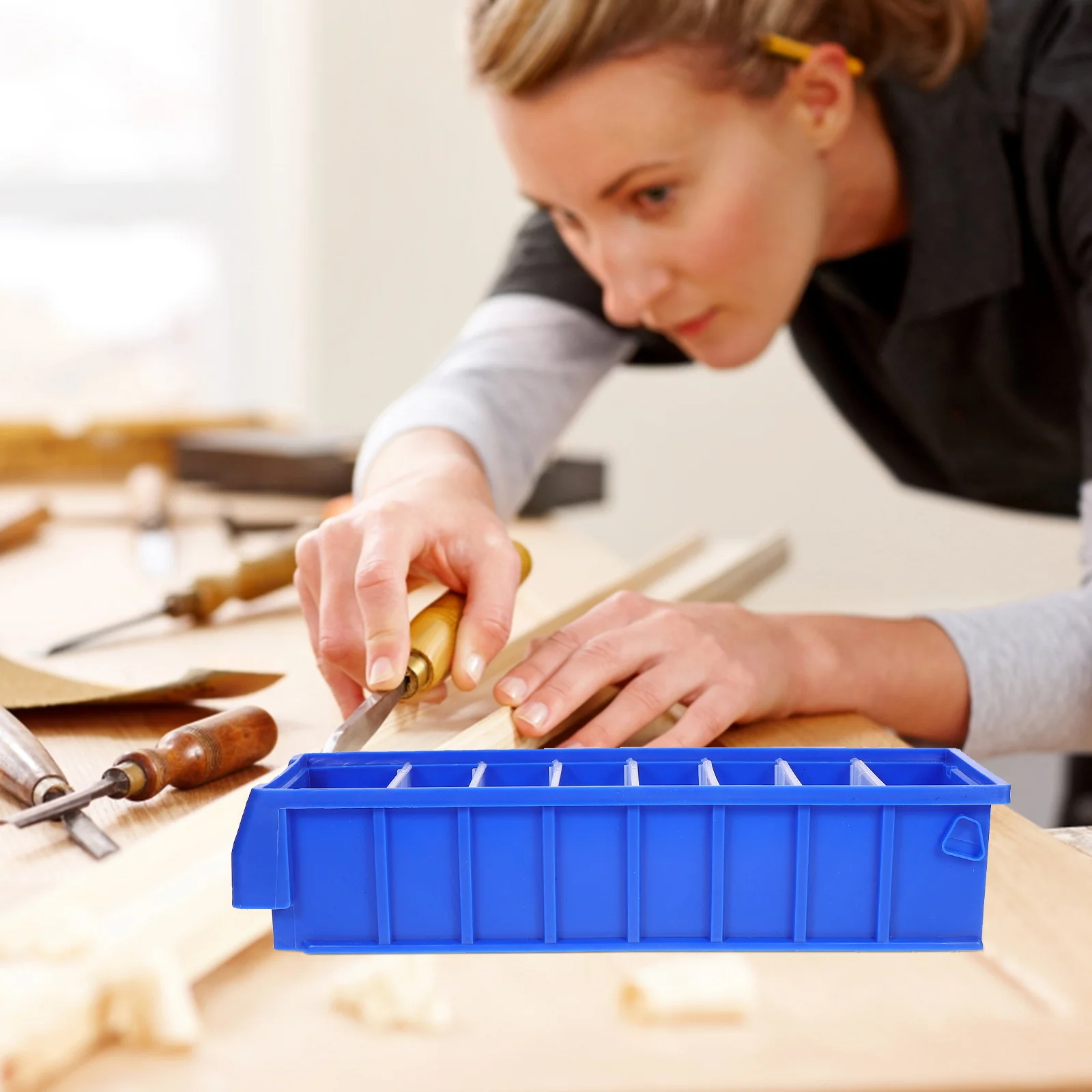 

Screw Box 30 Grids Plastic Tool Storage Organizer Workshop Parts Container Classification Box For Hardware Tools Fasteners