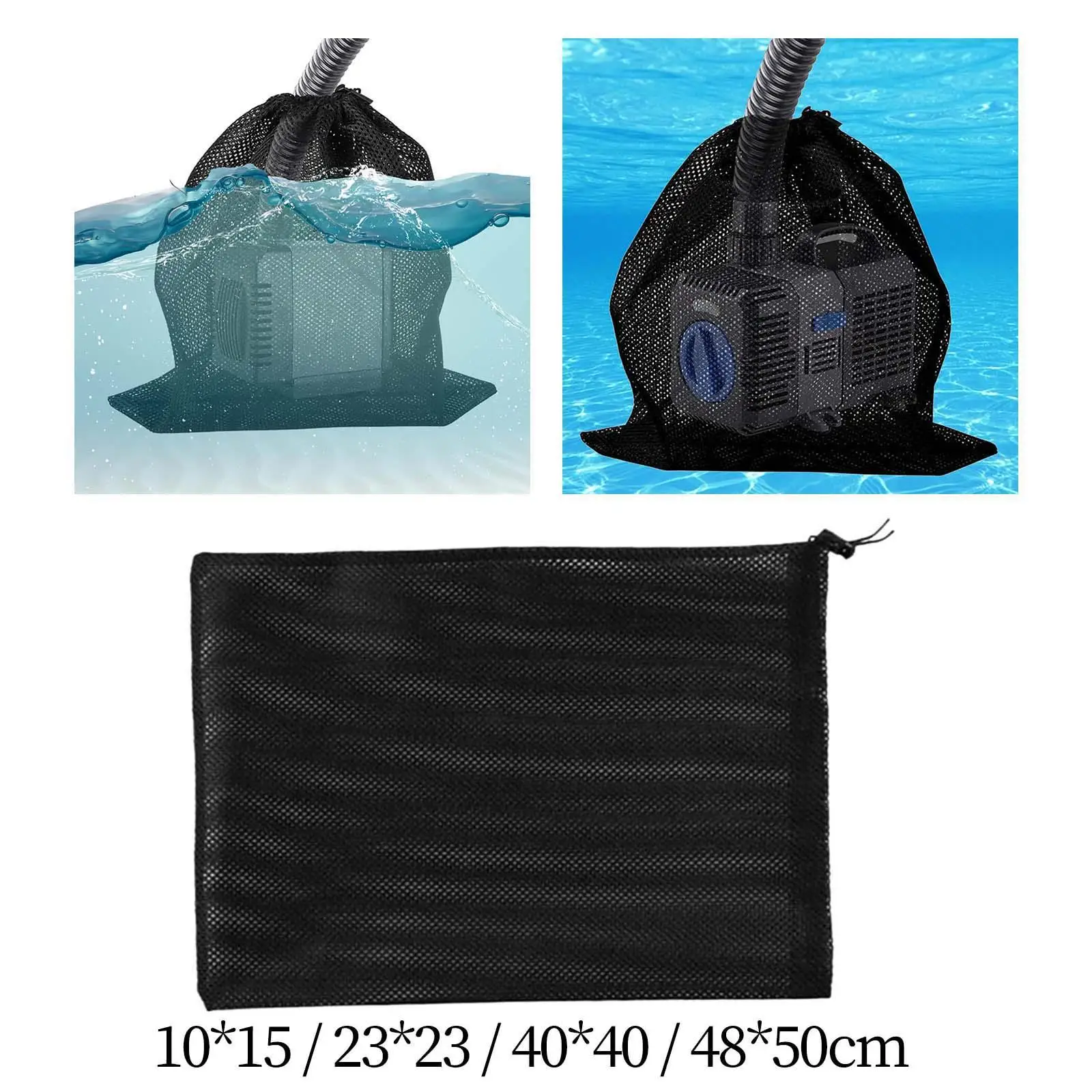 Drawstring Mesh Pouch Lightweight Easy Carrying for Sports Beach Golf Balls