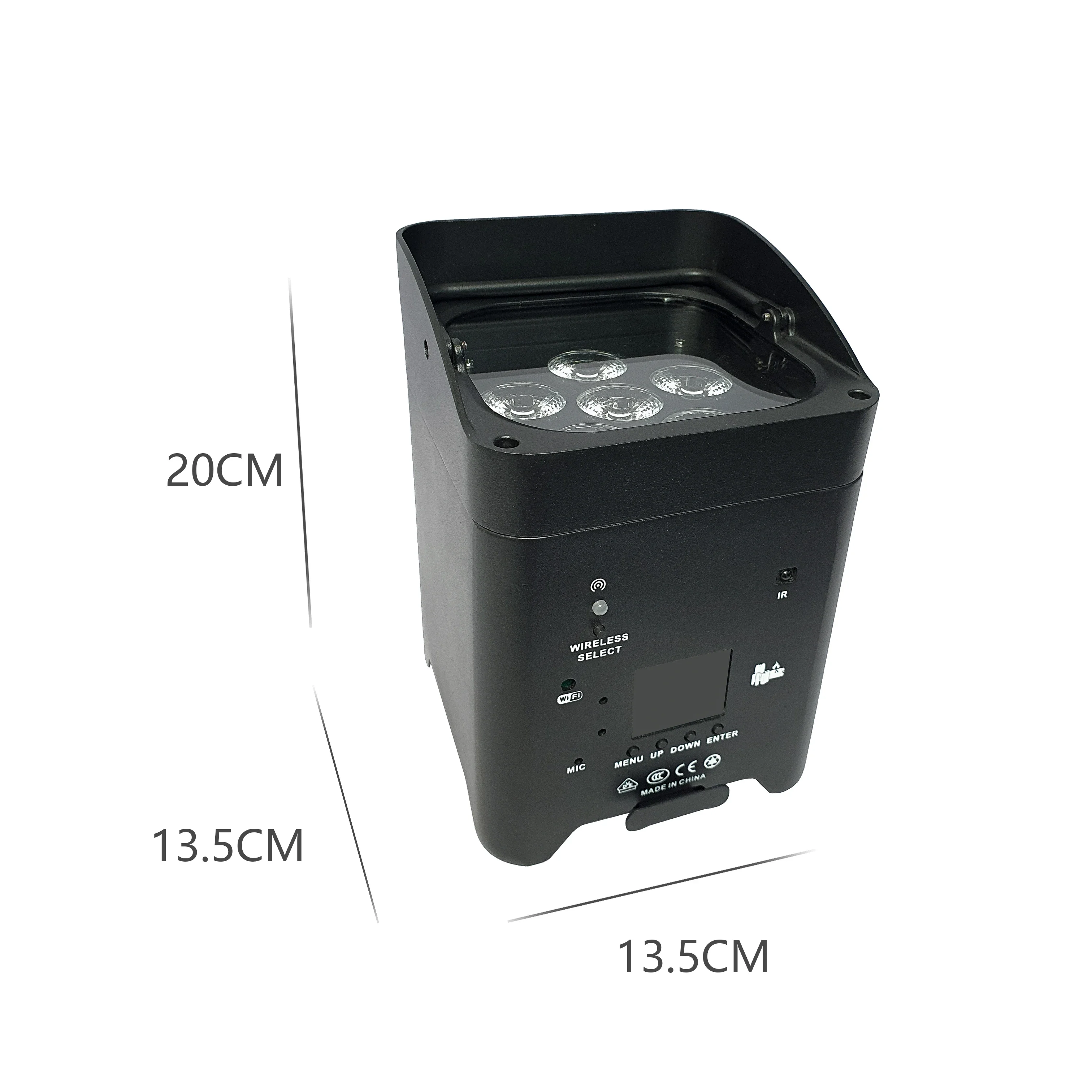 1/4 قطعة التحكم عن بعد اللاسلكي RGBAW + UV الاسمية ضوء البطارية LED 6x18 واط 6 في 1 المنقولة ل ديسكو KTV بار أضواء عيد الميلاد مصباح مسرح #2