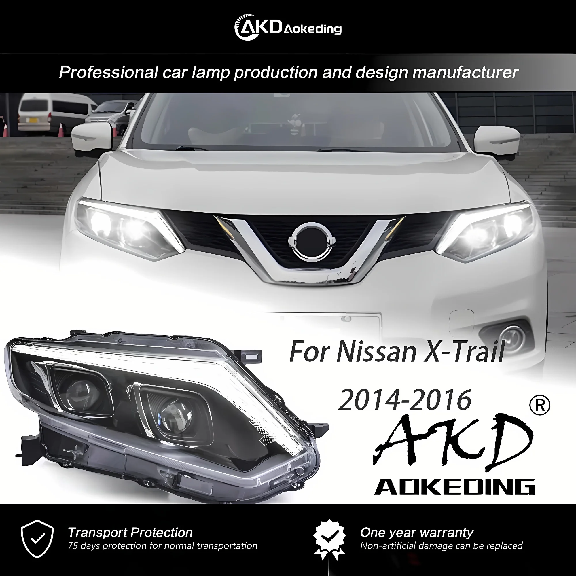 

Передняя фара для Nissan X-trail 2014-2016, красные фары, противотуманные фары, дневные фонари для работы, дневные фонари, дневные фонари, H7, фонари, Биксеноновые лампы, автомобильные аксессуары