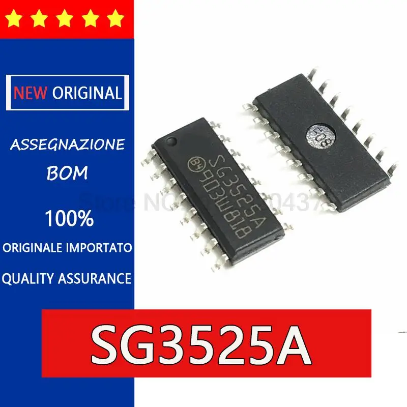5 peças sg3525 sg3525a ka3525 ka3525a sop16 sop16, modulador de largura de pulso de modo atual, chip controlador de potência pwm de corpo estreito sop16