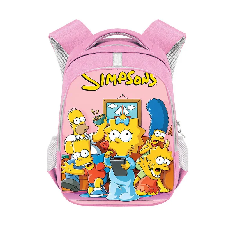 La borsa a tracolla Simpsons Fashion Trend borsa da viaggio per esterni da donna di grande capacità borsa da scuola per ragazza dei cartoni animati