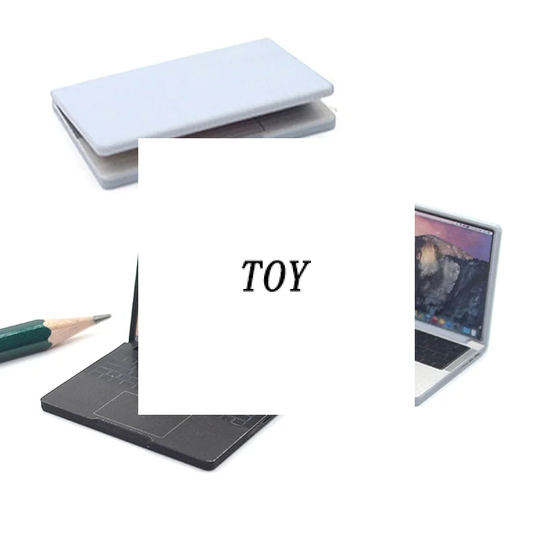 1:12 Alloy Miniature Laptop Computer for Cute Simulation Doll House DIY Accessories