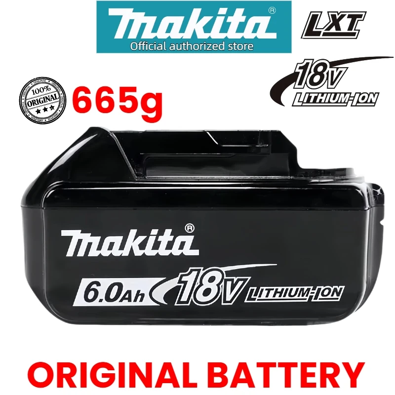 

Genuine Makita Battery, 100% Real Capacity 6.0Ah/5.0Ah, BL1860 Rechargeable Battery, for Makita 18 Battery BL1830 BL1840 BL1850B