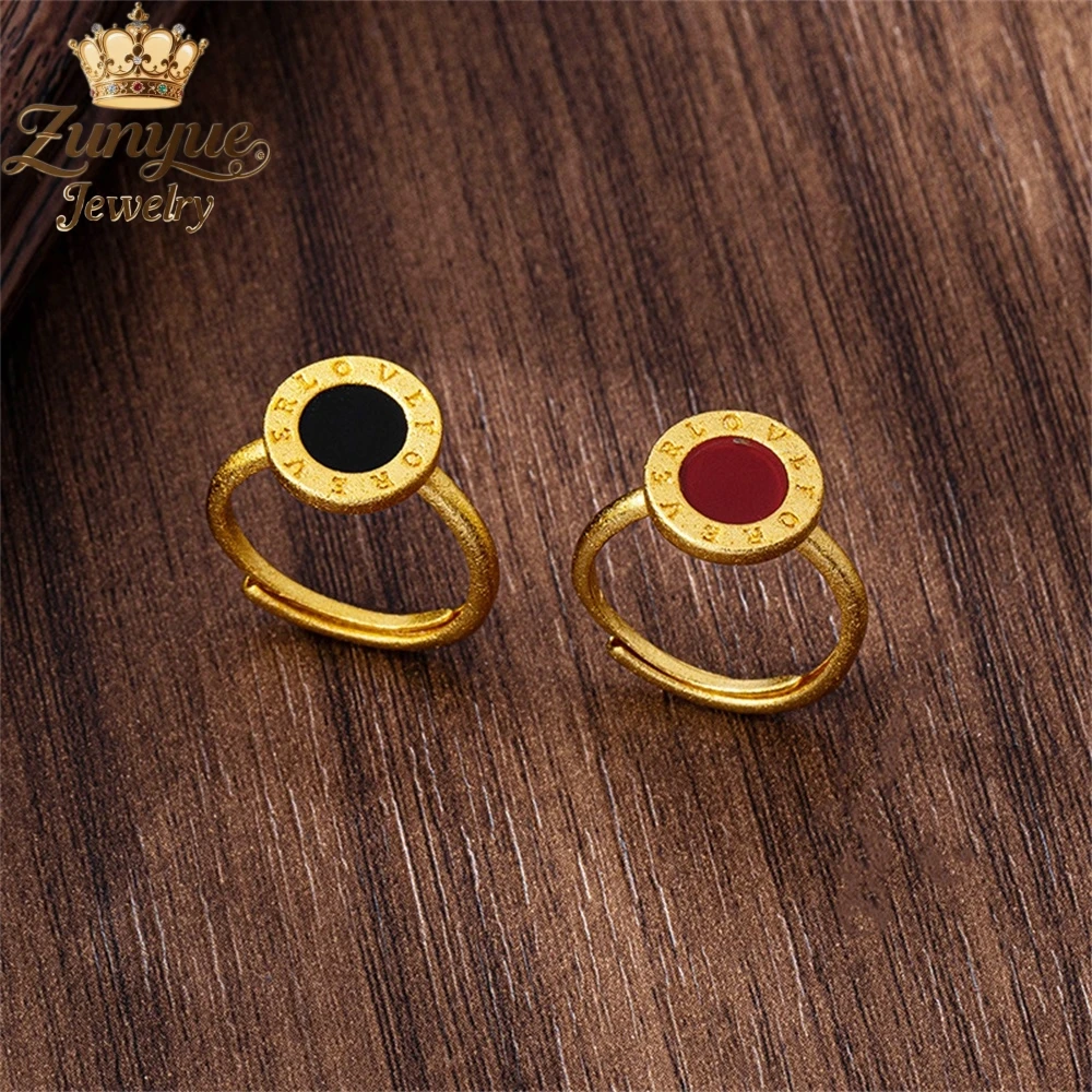 

Sand Gold Disc Letter Rings Luxury Quality Jewelry Luxury Quality Jewelry Handicraft Fashion Jewelry Exquisite Charms Popular