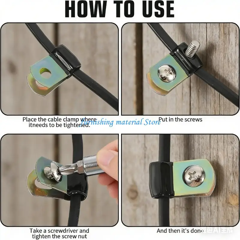 Y5GD Reliable Rubber Coated Clamps Carbon Steel Clip set for Efficient Work Tasks Delivering Secure Holding & Surfaces Safety