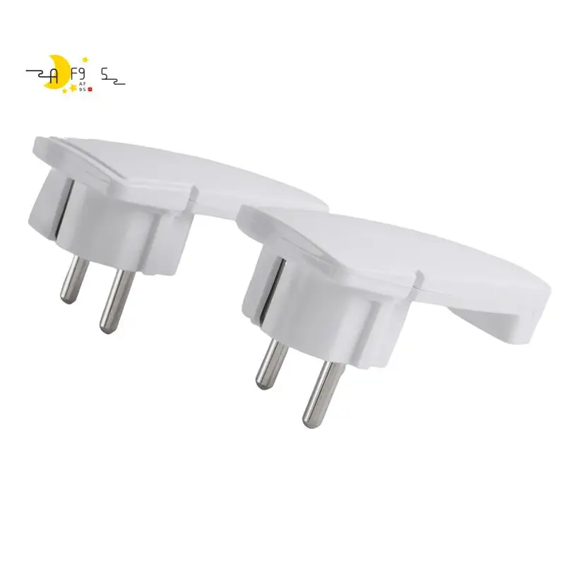 AF95-2Pcs Schuko Angled Plug Flat, Schuko Flat Plug 250 V (16 A), Schuko Plug, Schuko Plug Flat, Eu Plug