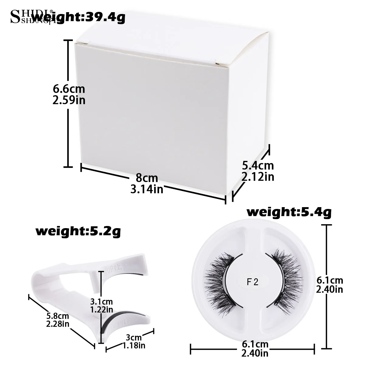 Kit de pestañas magnéticas 3D con pinzas, rizador Natural, pestañas postizas magnéticas suaves, No necesita pegamento, maquillaje esponjoso y reutilizable, 5 pares