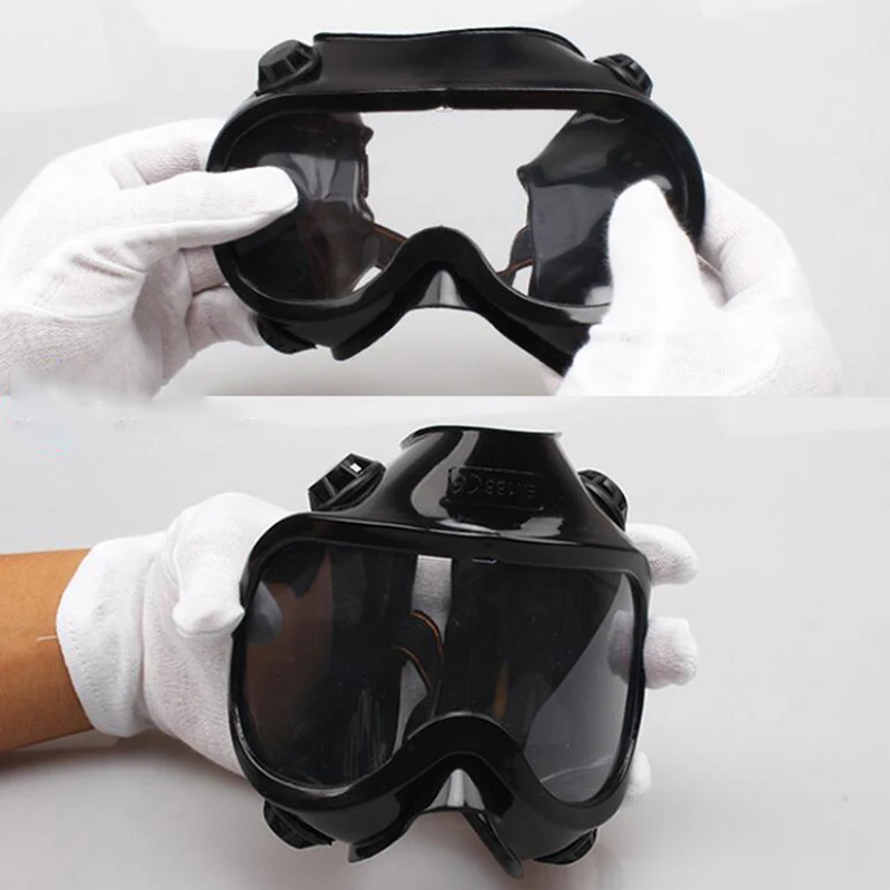 Dustproof Gas Mask Half Face Mask Safety Activated Carbon Anti Dust Filters with Goggles Breathing Respirator Mask