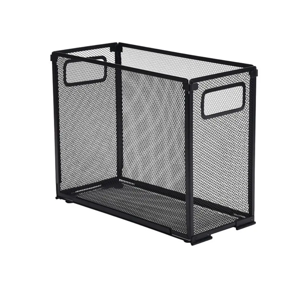 Mesh Metal Hanging File Folder Organizer Folders Not Included Detachable Office Filing Crate Foldable Steady Folder Storage Box