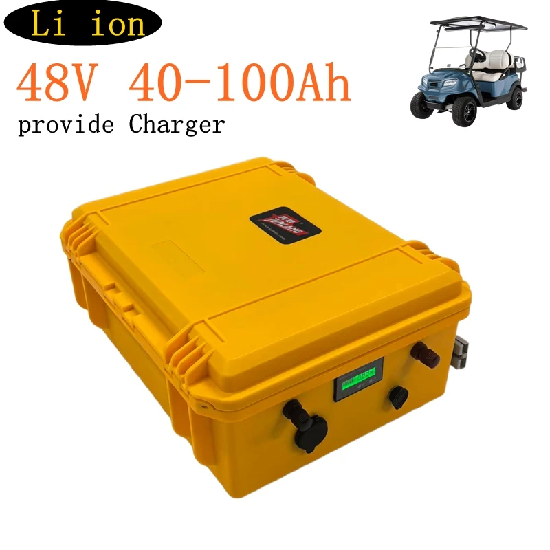 atterie Lithium-Ion BMS Étanche 48V 40Ah60Ah 100Ah 2000W, Onduleurs Solaires  Golf Cart.RV Travel Trailers inverter