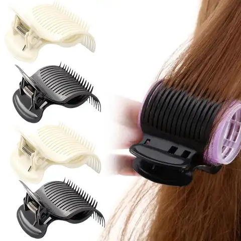 12 Stuks Haarrollers Clip Voor Rollers Hot Roller Clips Haar Krultang Klauw Clips Salon Isolatie Clip Zwart/Wit Kleur