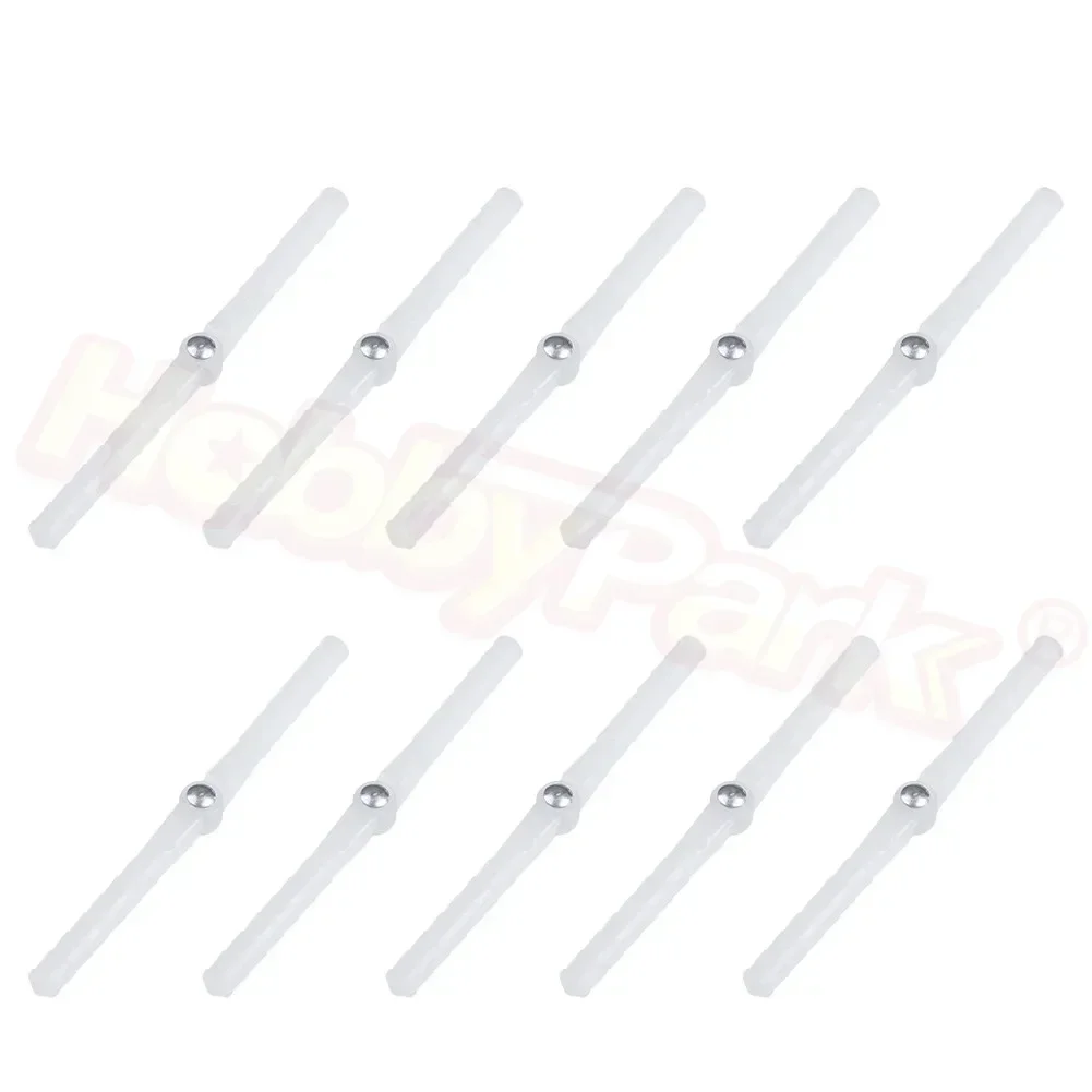 HobbyPark D2.5 x L43mm Round Pivot Point Hinges D2.5×43mm For RC Airplane Replacement  (Pack of 10)