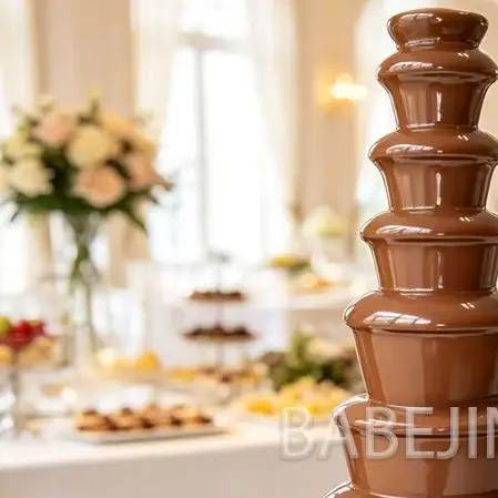 Commercial Buffet Chocolate Fountain Machine Multi‑Layer Fondue Maker for Event Catering Business