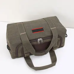 Men Travel Bags Outdoor Multipurpose Canvas Fabric Large Capacity Gym Storage Holder Duffle Bags Carrier Container Coffee