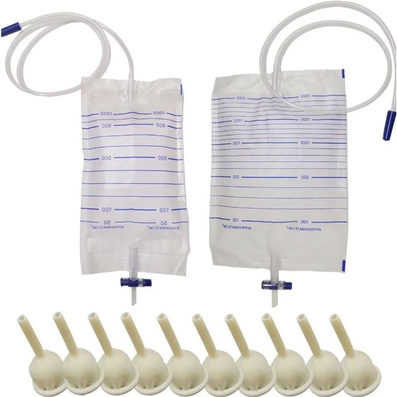 A27U Upgraded 12Pcs Male External Catheter Medical Sterilized Latex Catheter Incontinence Urinary Catheter Urine Collector Elder
