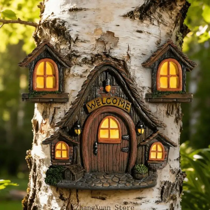 Harz-Cottage-Plakette als Akzent für Eingangsbereiche, Gartenwände und Regale, 3 x – Detail 8