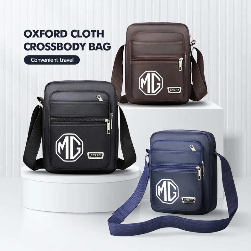 Per MG Logo auto Borsa da petto in tessuto Oxford Borsa a tracolla Borsa a tracolla di grande capacità 3 5 6 7 HS ZS GS Hector TF GT ZR