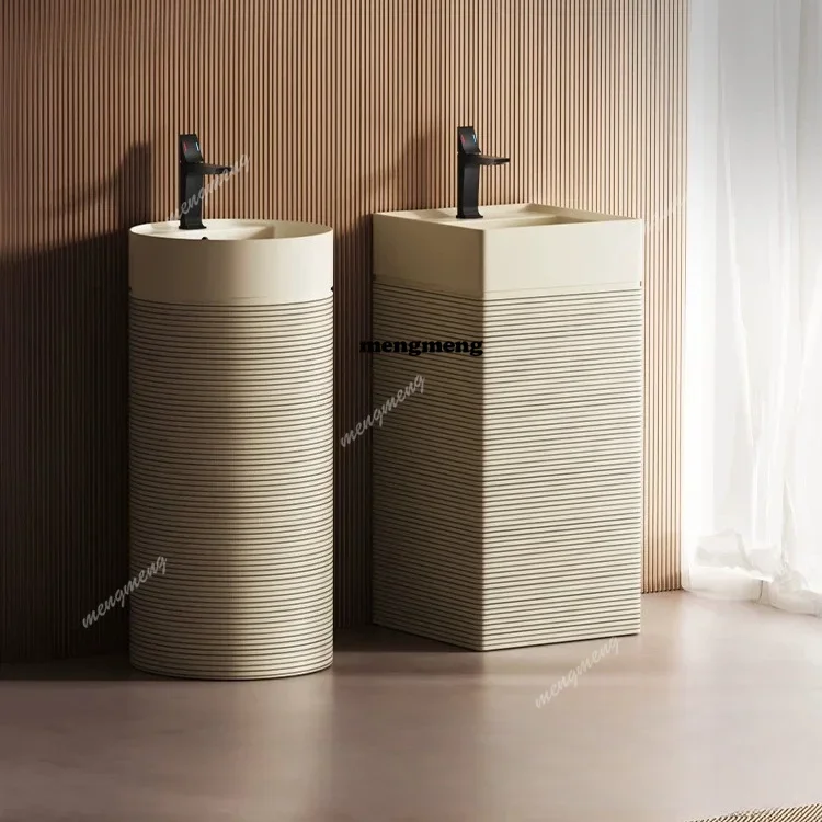 A4567 New Chinese-style column basin, bathroom floor-to-ceiling wash basin, integrated wash basin in the outer courtyard of the