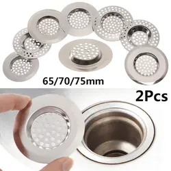 Sink Strainer Kitchen Sink Grid Filter Stainless Steel Drain Hole Filter Mesh Protection Against Clogging Bathroom Accessories