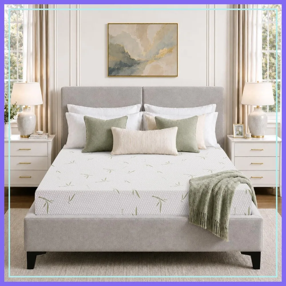 

5 Inch Twin Mattress, Green Tea Gel Memory Foam with Breathable Cover, for Bunk Bed Trundle, Firm Support, CertiPUR-US Certified