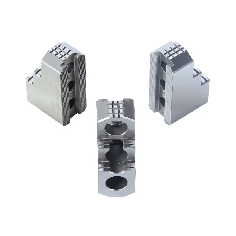 

LEILIKA Manufacturer's Steel Material Hard Jaws 58-60 Degree Hardness for Hydraulic Power Chuck Generic Fitting